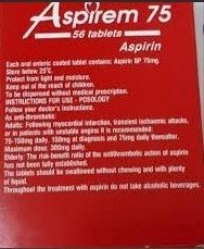 Aspirem 75mg tabs